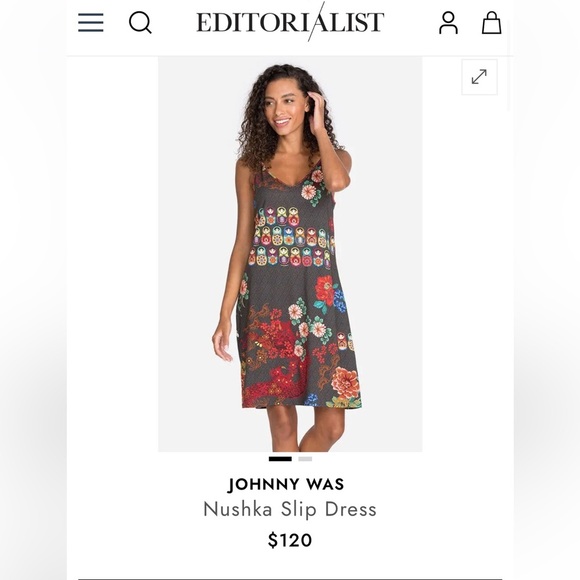 JOHNNY WAS Nushka Slip Dress - Picture 8 of 8